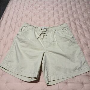 Women’s Casual Drawstring Chino Shorts in Light Khaki